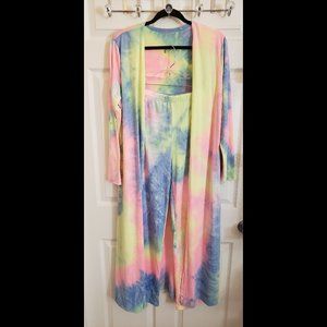 SALE! Neon Tie Dye 2-Piece Legging Set XL/XXL NWOT